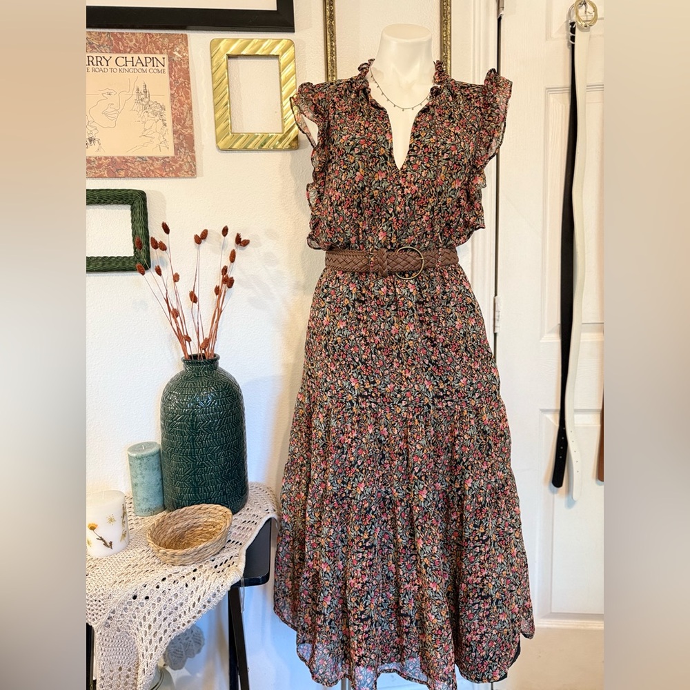 BB Dakota by Steve Madden Floral Ruffle Maxi Dress - Picture 6 of 14